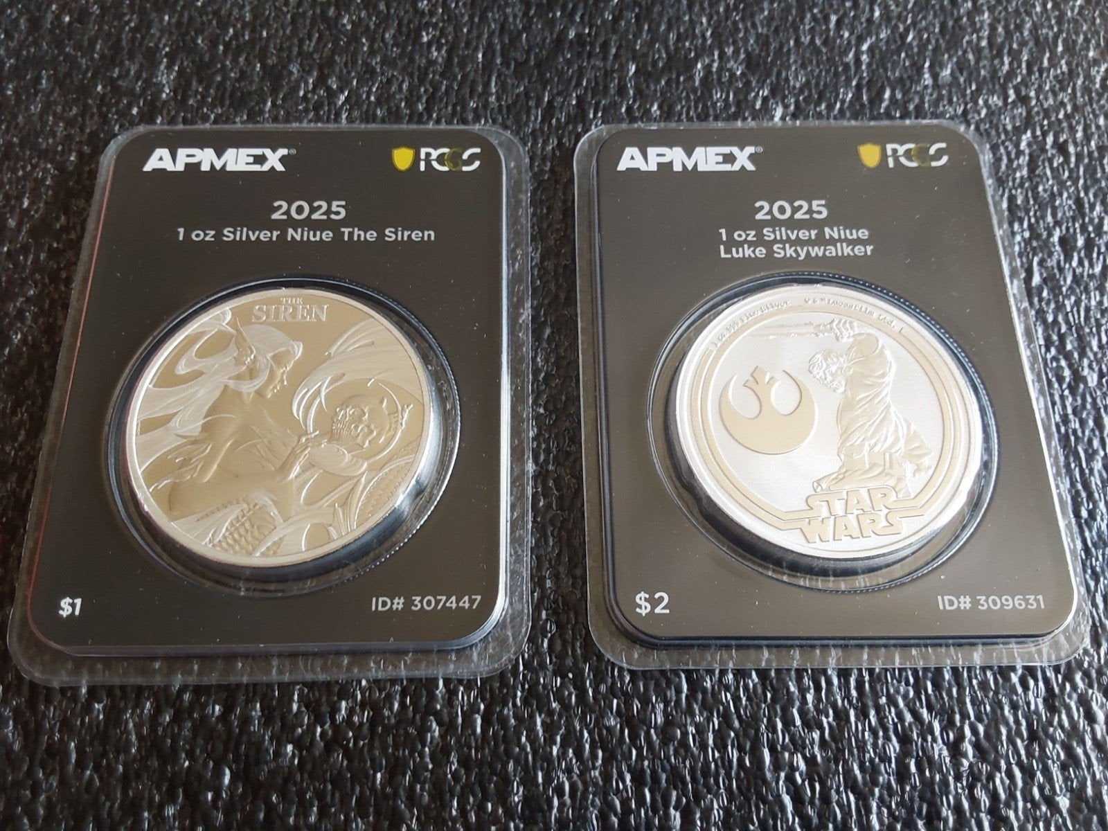 Zilveren munten 1oz, Enlèvement