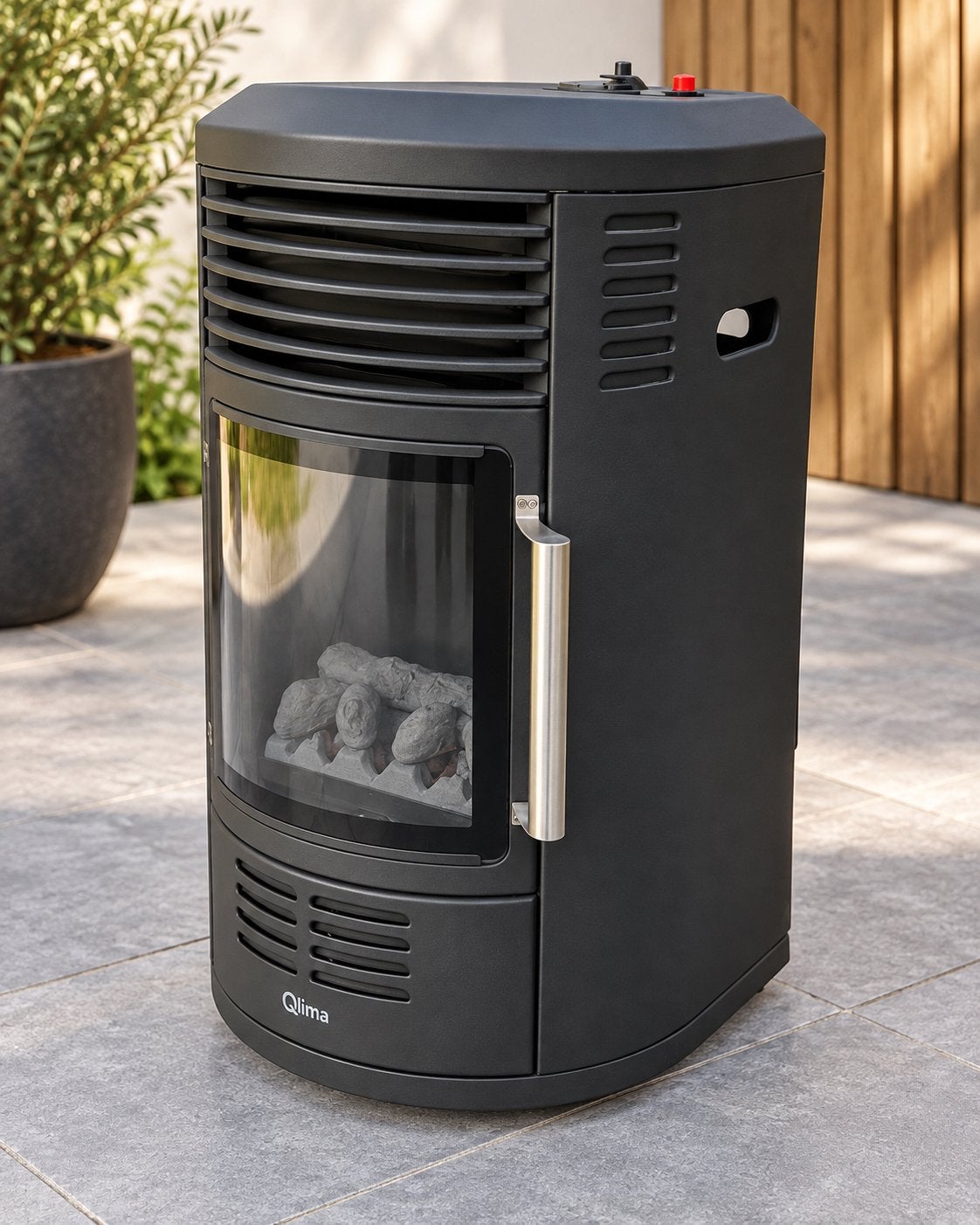 Qlima GH 8034 design gaskachel – zeer goede staat, Enlèvement, Comme neuf, Gaz, Chauffage à gaz