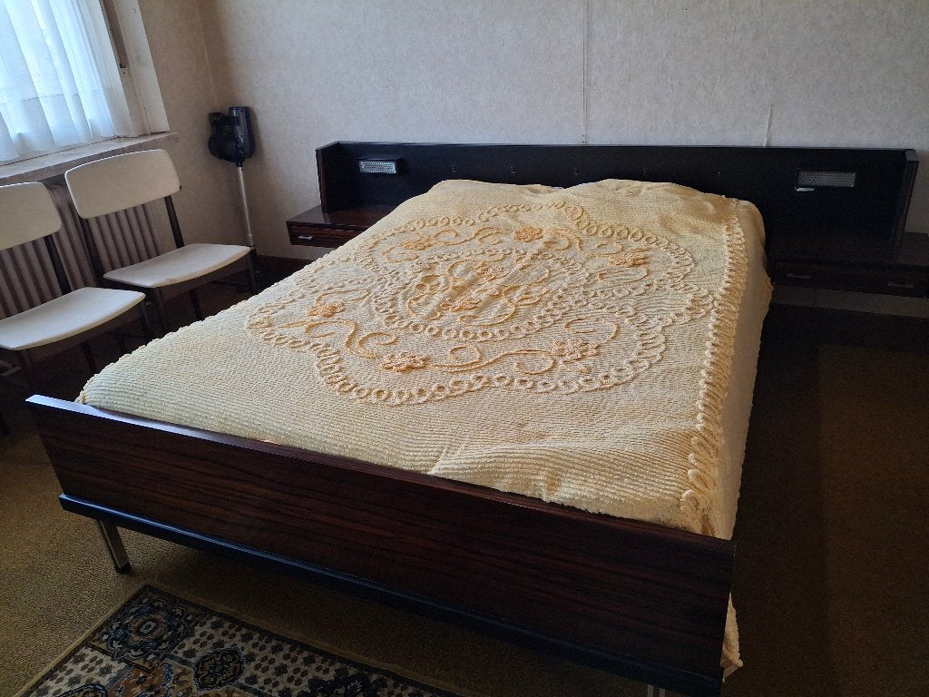vintage slaapkamer, Maison & Meubles, Chambre à coucher | Chambres à coucher complètes, Enlèvement, Comme neuf, Deux personnes