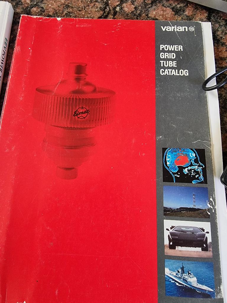 VARIAN hoogfrequente buizen CATALOGUS, Verzenden, Zo goed als nieuw, Zender