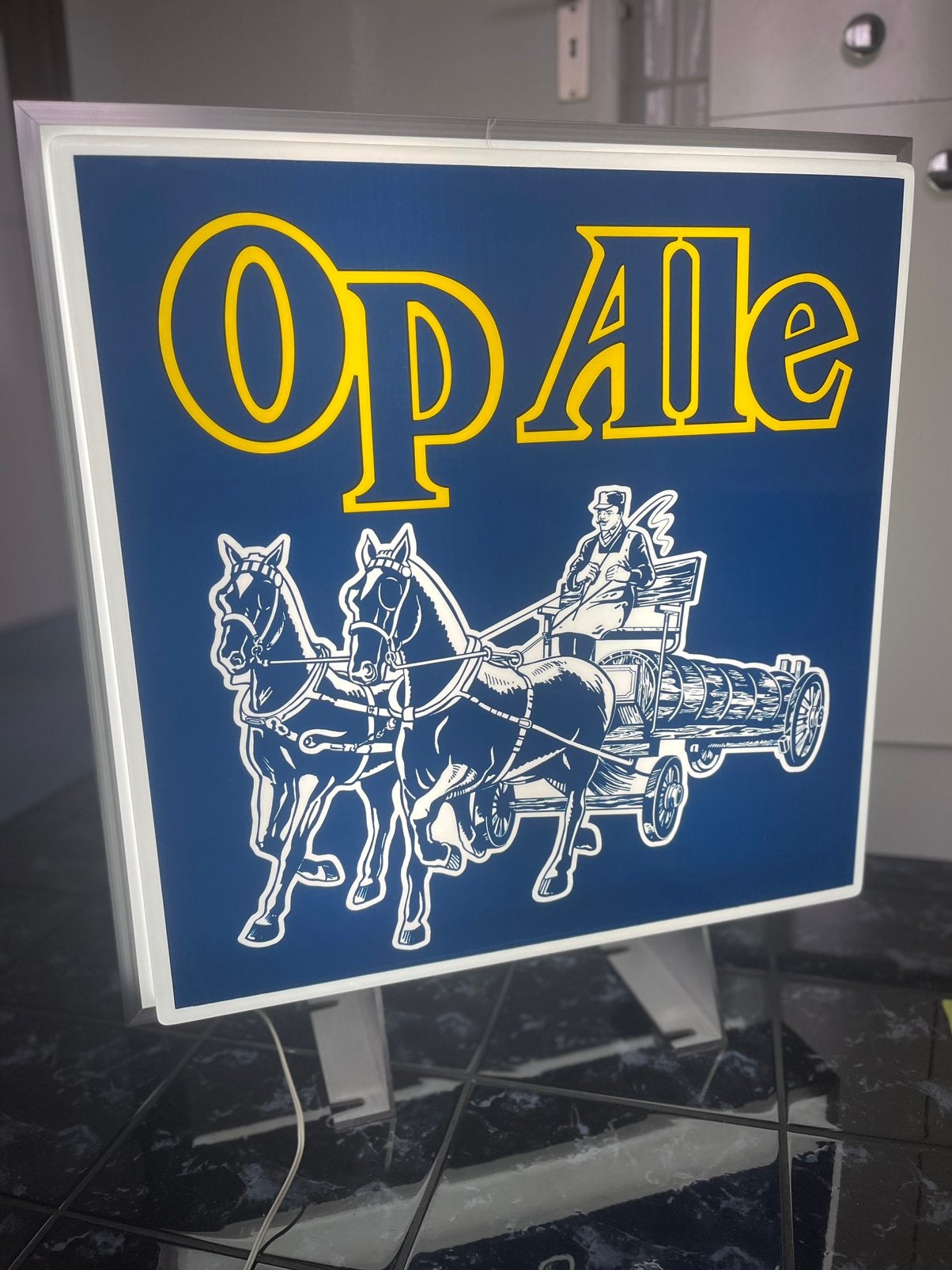 Lichtreclame op ale brouwerij opwijk, Verzamelen, Ophalen, Zo goed als nieuw
