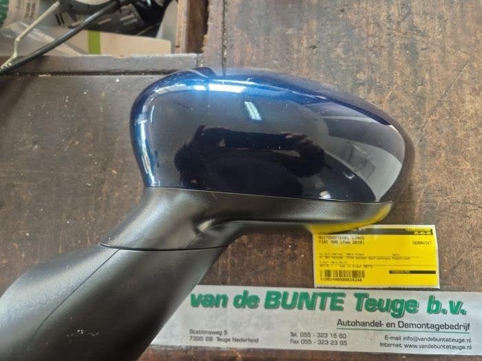 Rétroviseur extérieur gauche d'un Fiat 500, -, 3 mois de garantie, Utilisé, Fiat