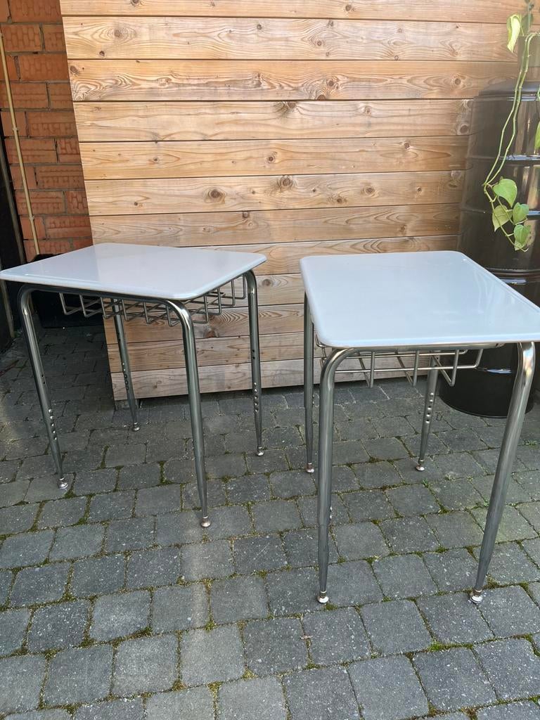 Vintage tafeltjes verstelbaar, Huis en Inrichting, Ophalen