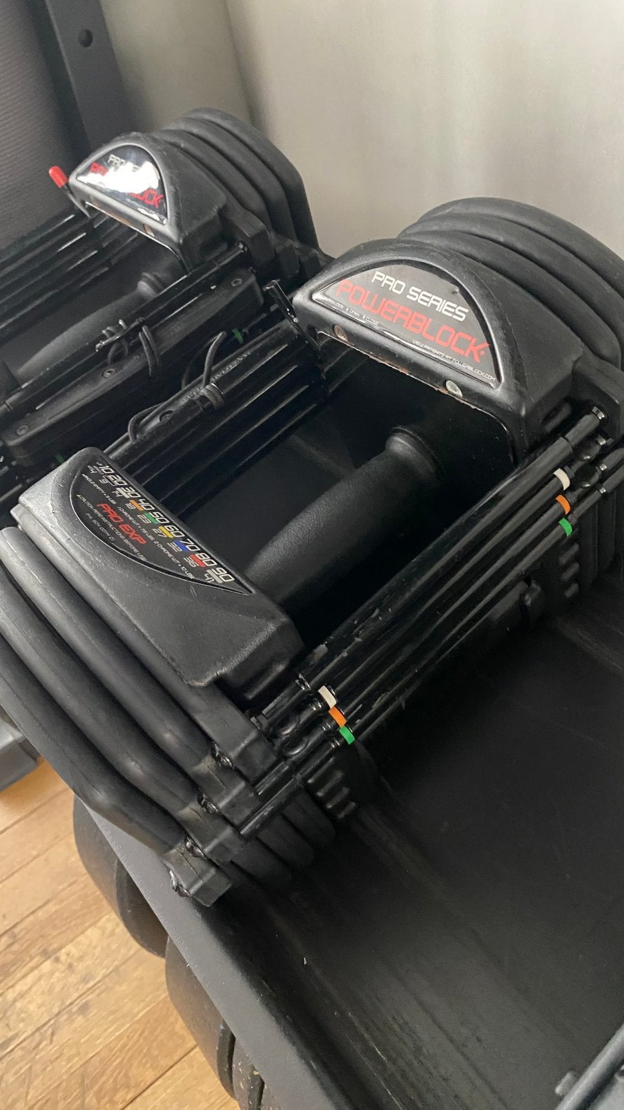Paire d’haltères réglables PowerBlock Pro EXP, Enlèvement, Utilisé, Bras, Set d’haltères