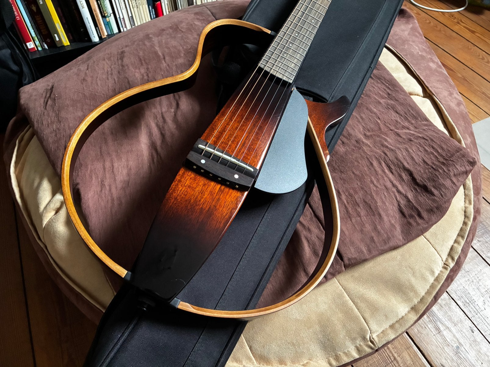 Yamaha Silent Guitar SLG200S TBS - Folk, Enlèvement, Utilisé, Guitare Western ou Guitare Folk, Avec capteur (piezo)