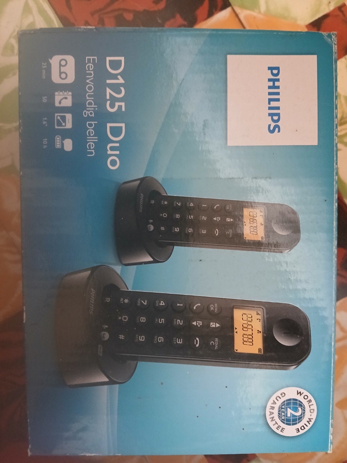 telefoon philips, Télécoms, Enlèvement, Neuf, 2 combinés
