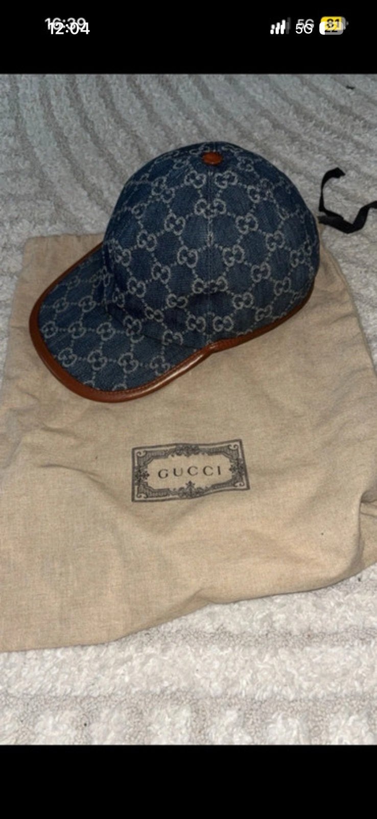 Gucci niaks bleu, Enlèvement ou Envoi, Comme neuf, Casquette