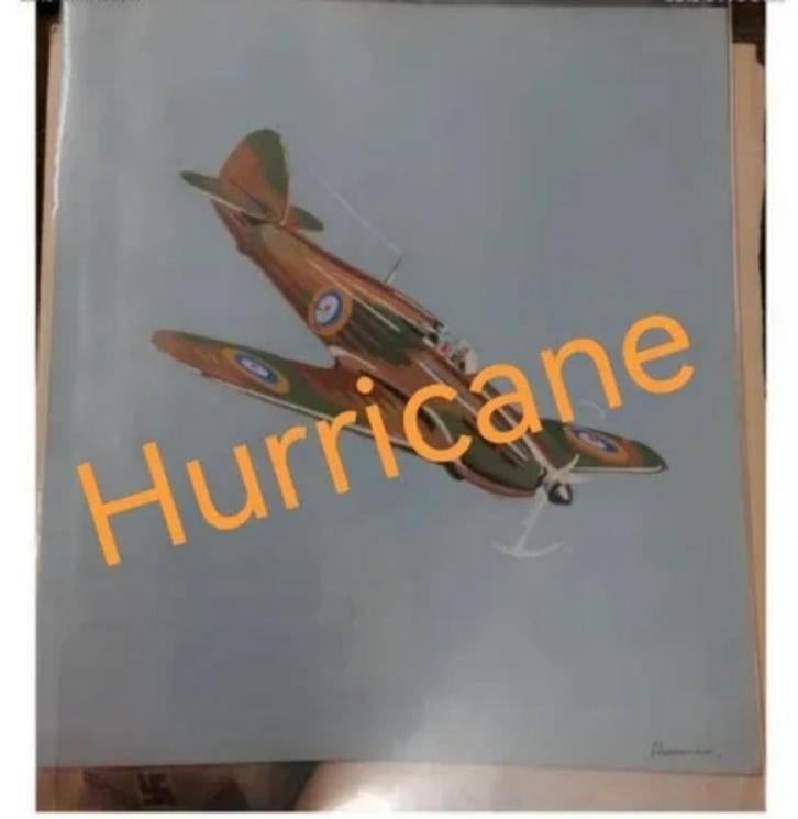 Militaire verf Hurricane Gb-vliegtuigen Engels WW2, Verzenden, Overige soorten, Kunstobject