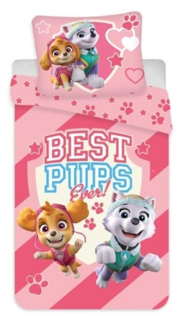 Paw Patrol Baby / Peuter Dekbedovertrek 100 x 135 cm -  Roze, Kinderen en Baby's, Meisje, Ledikant, Dekbedovertrek, Nieuw