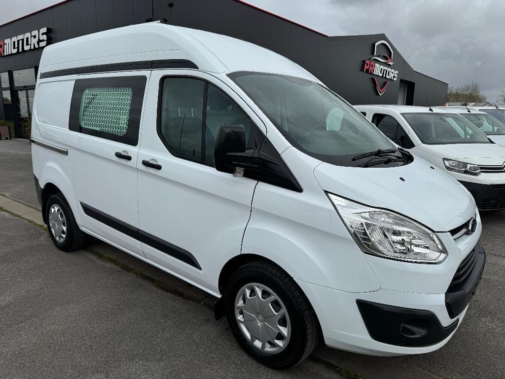 Ford Custom L1H2 hoog 1st eig ohboek pdc cruise, Auto's, Bestelwagens en Lichte vracht, Voorwielaandrijving, Stof, 1995 cc, 4 cilinders