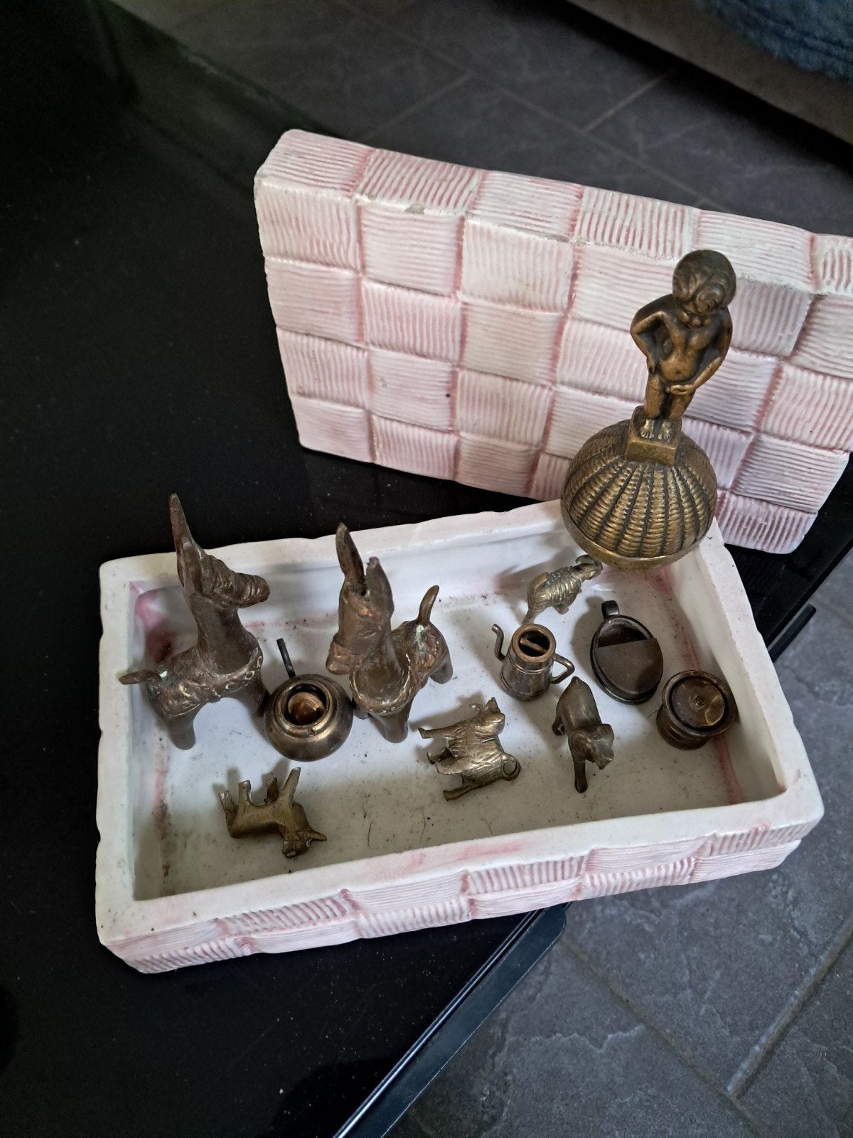 Miniaturen en mankepis, Huis en Inrichting, Woonaccessoires | Dienbladen, Ophalen