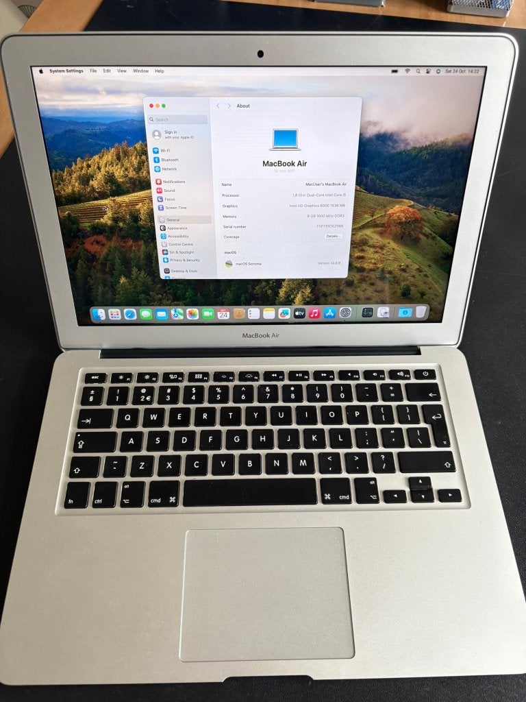 Macbook Air 13, Computers en Software, Ophalen, Gebruikt, Qwerty, 8 GB