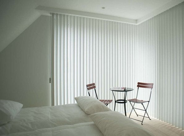 pvc lamellen witgrijs, Huis en Inrichting, Stoffering | Gordijnen en Lamellen, Ophalen, Gebruikt, Lamellen, Grijs