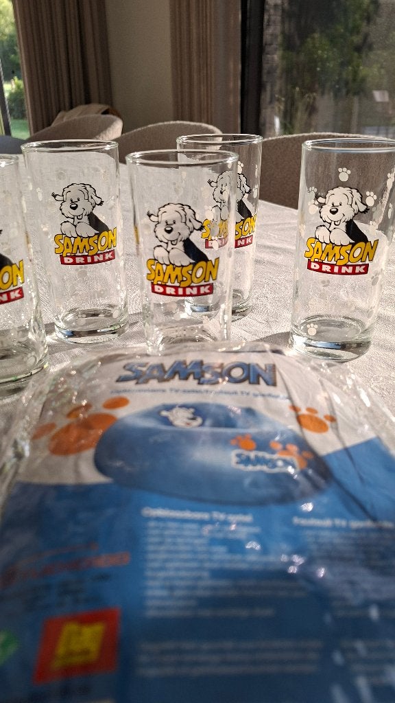 Nieuwe Samson opblaasbare zetel en nieuwe glazen. Vanaf 3€, Kinderen en Baby's, Ophalen of Verzenden, Nieuw