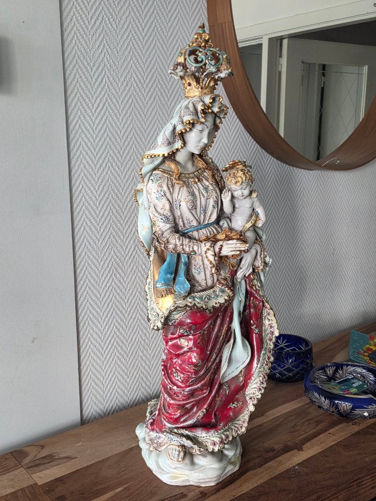 Beeld madonna met kind, Antiek en Kunst, Kunst | Beelden en Houtsnijwerken, Ophalen, Beeld