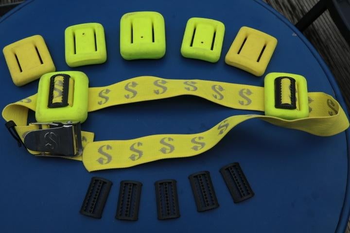 ceinture de plomb, Enlèvement ou Envoi, Utilisé