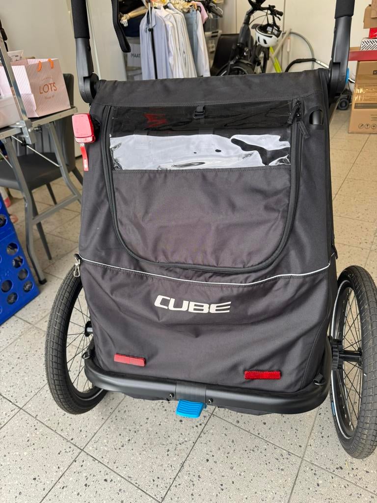 Cube Dubbele fietskar nieuwstaat (transport mogelijk), Fietsen en Brommers, Ophalen, Zo goed als nieuw