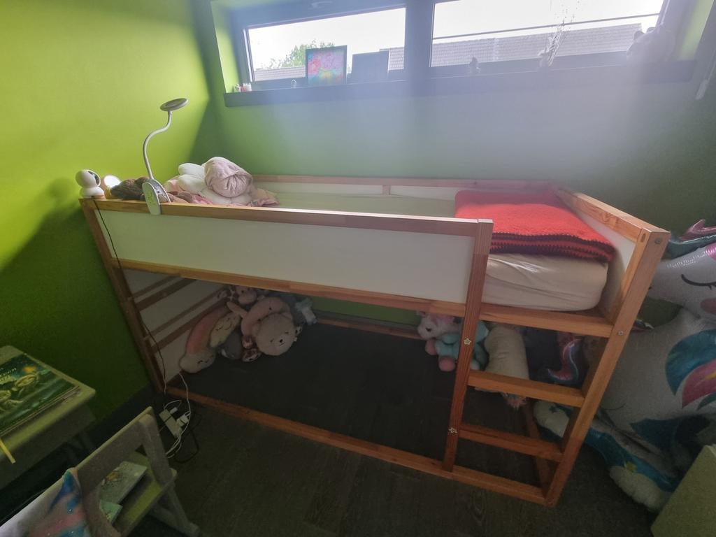 2 bedden kura Ikea, Kinderen en Baby's, Ophalen, Gebruikt, Hoogslaper