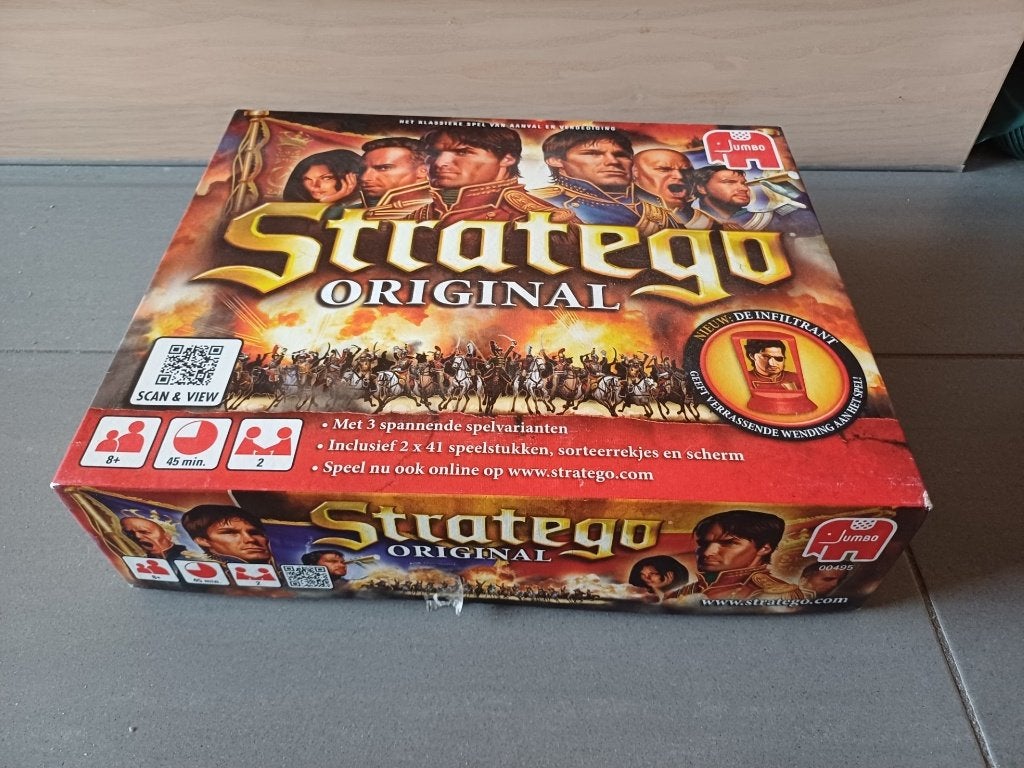 stratego spel original compleet met spelregels, Een of twee spelers, Ophalen of Verzenden, Gebruikt, JUMBO