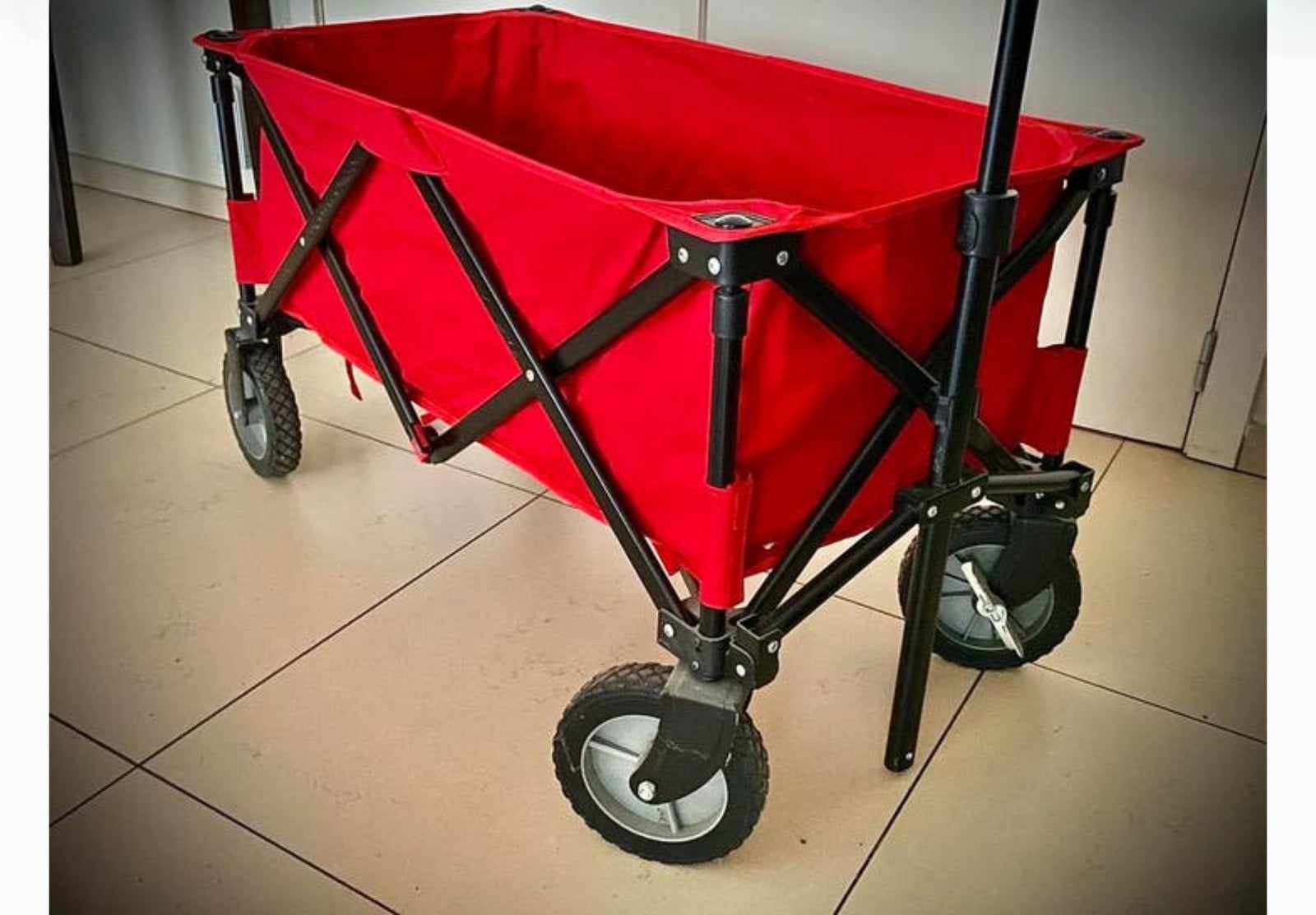 🔴 Opvouwbare Bolderkar - LUXE 🔴 Rood, Caravanes & Camping, Enlèvement, Comme neuf