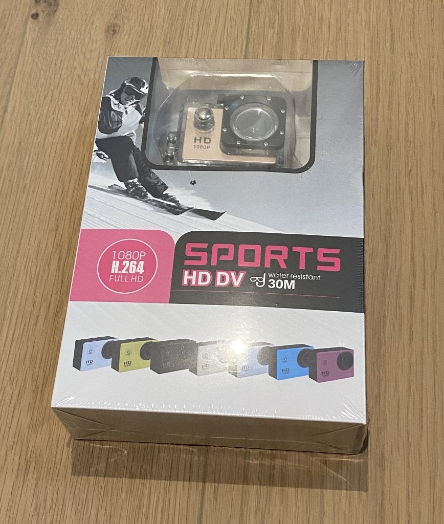 Sports HD 1080P Action Cam waterdicht, Ophalen of Verzenden, Nieuw