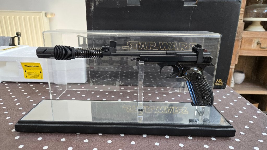 Prinses Leia Blaster/Star Wars verzamelstuk, Verzamelen, Star Wars, Zo goed als nieuw, Replica, Ophalen