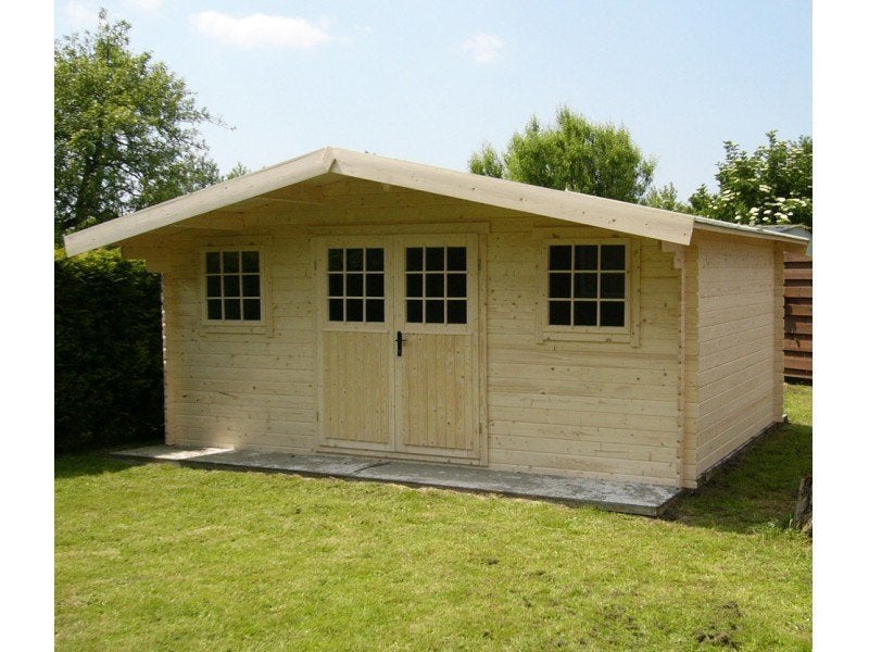 NOUVELLE cabane en rondins 5133 : 40 mm d'épaisseur., Envoi, Neuf