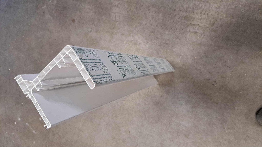 NIEUW: Lot Witte PVC Gordijnbakken Softline (Koopje!), Bricolage & Construction, Vitres, Châssis & Fenêtres, Neuf, Autres types