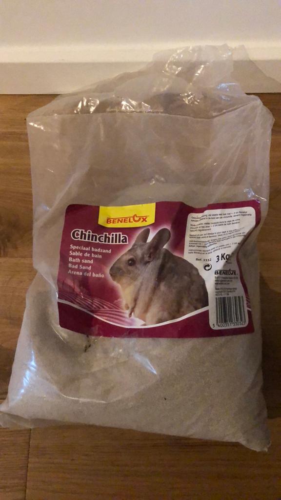 Chinchilla badzand, Dieren en Toebehoren, Ophalen of Verzenden, Gebruikt