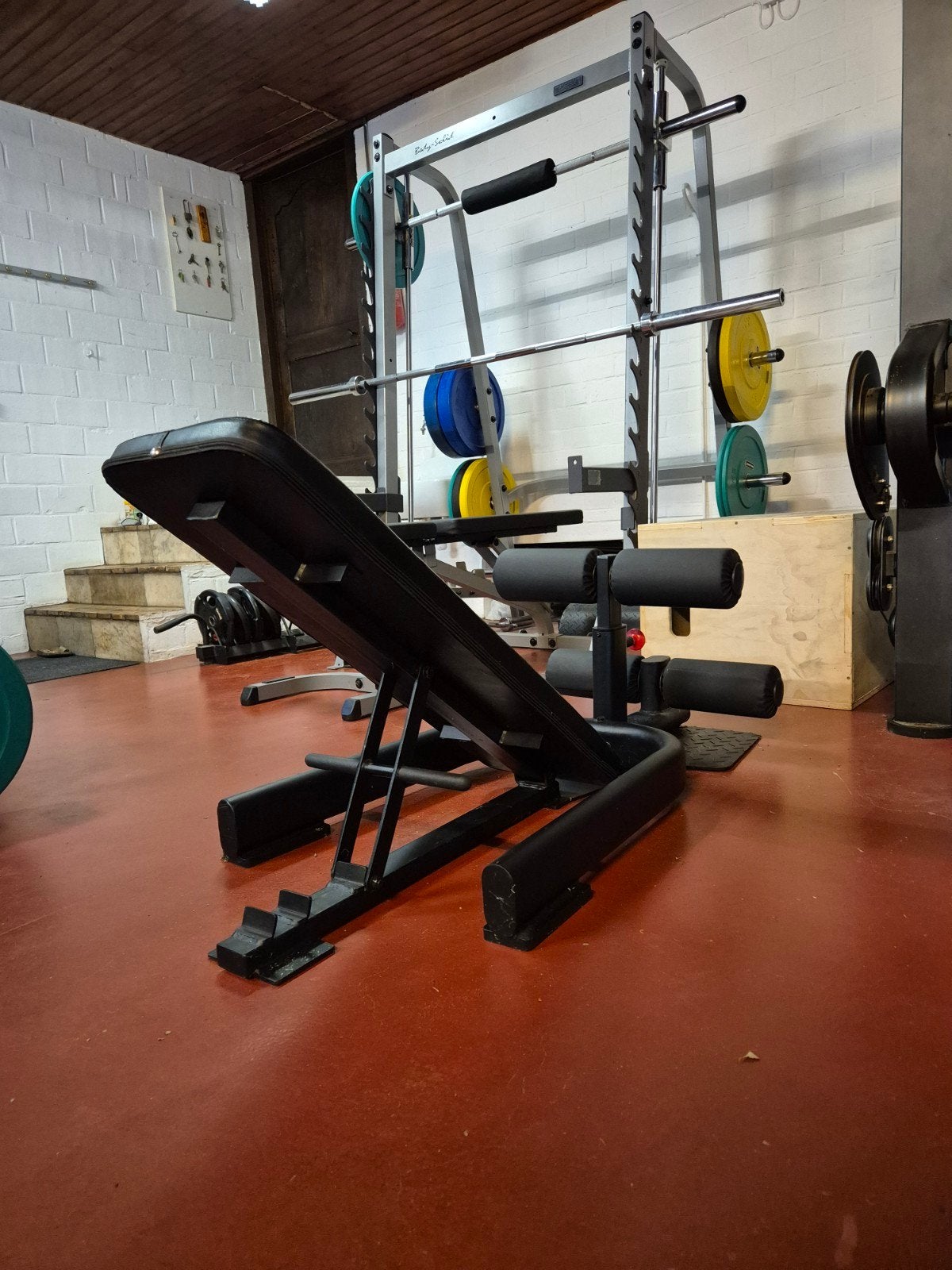 Sissy squat + verstelbare fitnessbank (combi) – zo goed als, Ophalen, Zo goed als nieuw, Benen
