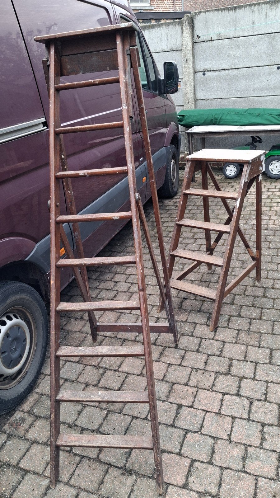 Plantenstaanders, ladders, trap, rekken., Ophalen