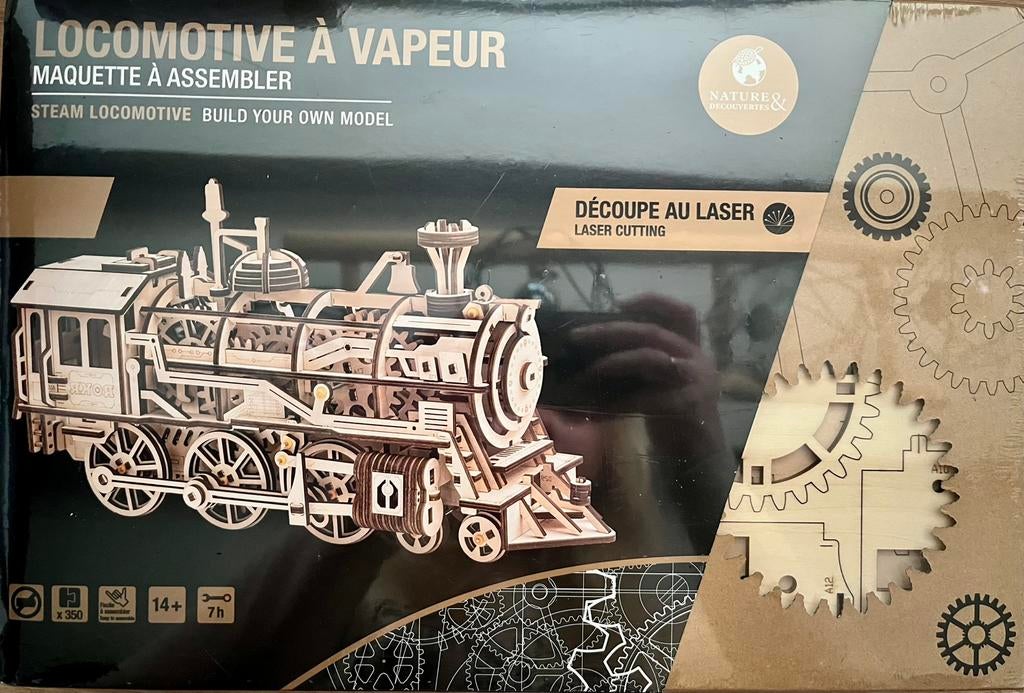 Houten locomotief Nature & Découvertes, Enlèvement, Neuf