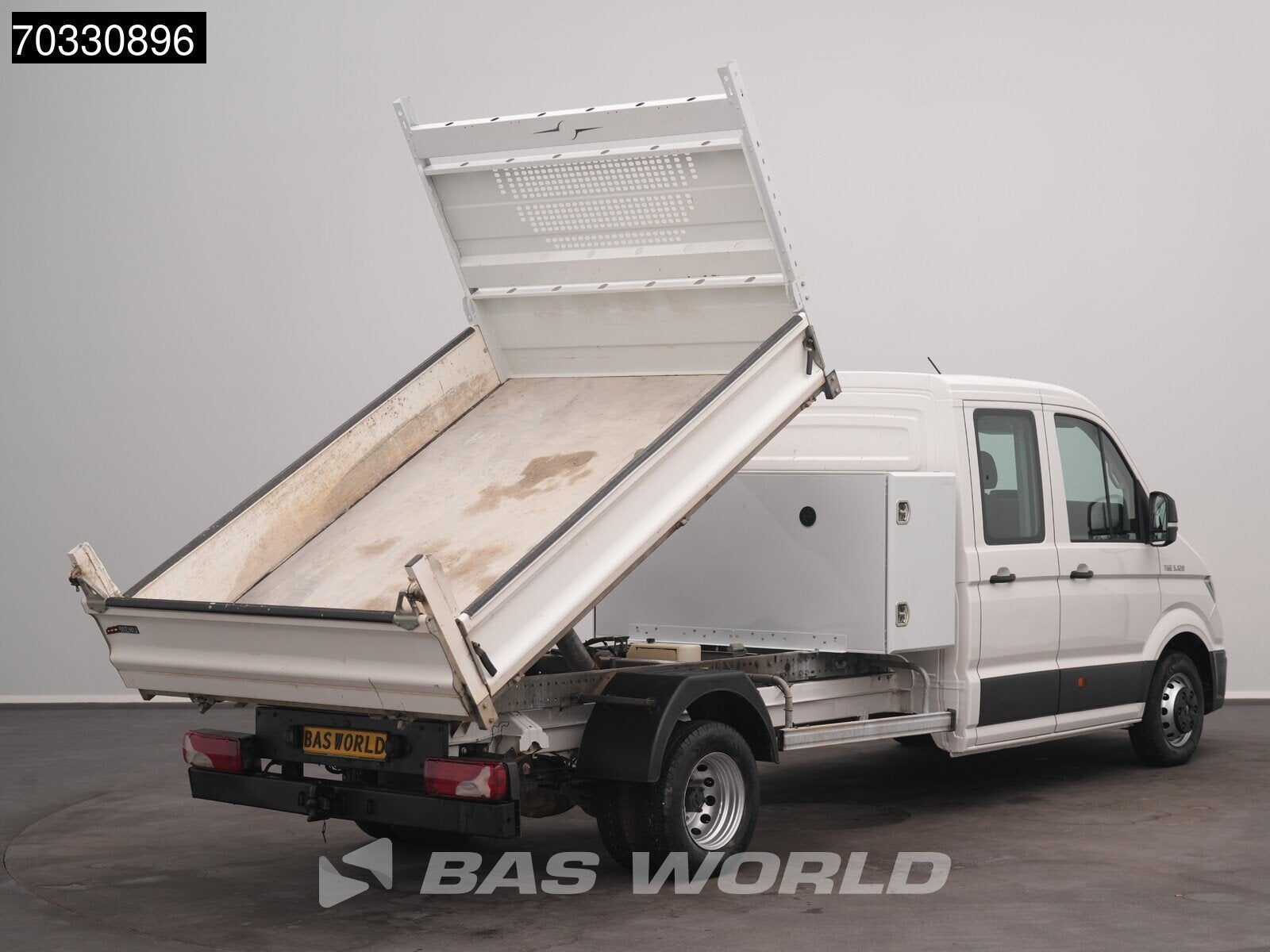 MAN TGE 5.120 Dubbel Cabine Kipper met Kist Dubbellucht 3,5t, Stof, Gebruikt, Euro 6, 4 cilinders