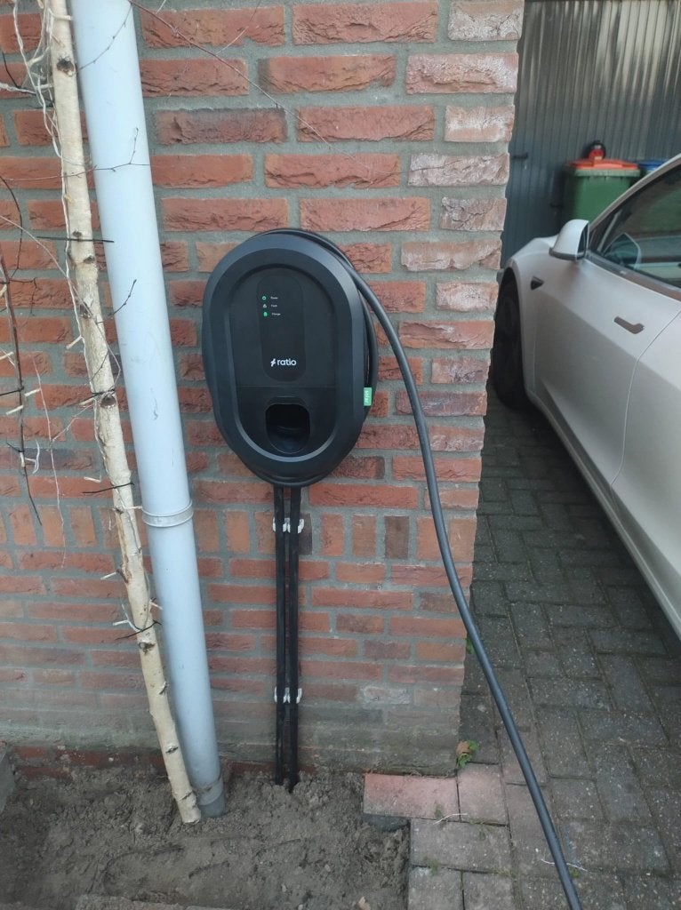 Ratio Electric Solar laadpaal met 5m laadkabel, Auto diversen, Ophalen of Verzenden, Zo goed als nieuw, Laadpaal en Laadkabel