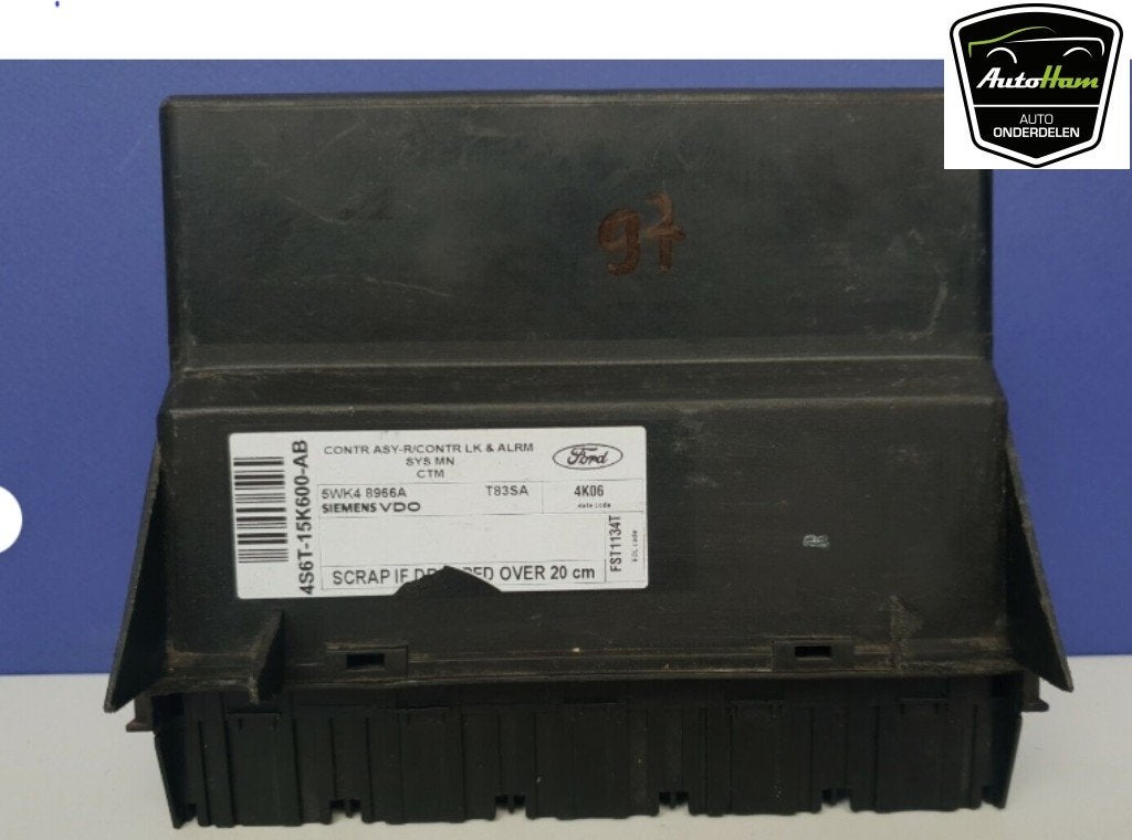 ORDINATEUR VEROUILLAGE CENTRALISE Ford Fiesta 5 (JD / JH), Utilisé, Ford