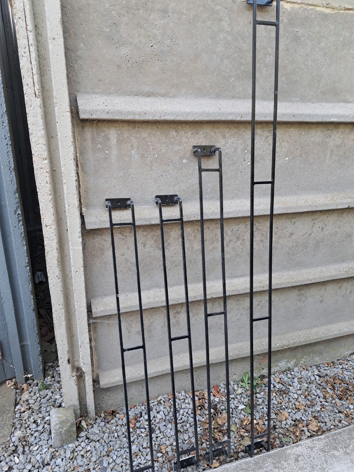 4 stevige metalen bloembakframes, Ophalen, Gebruikt, IJzer, Overige typen