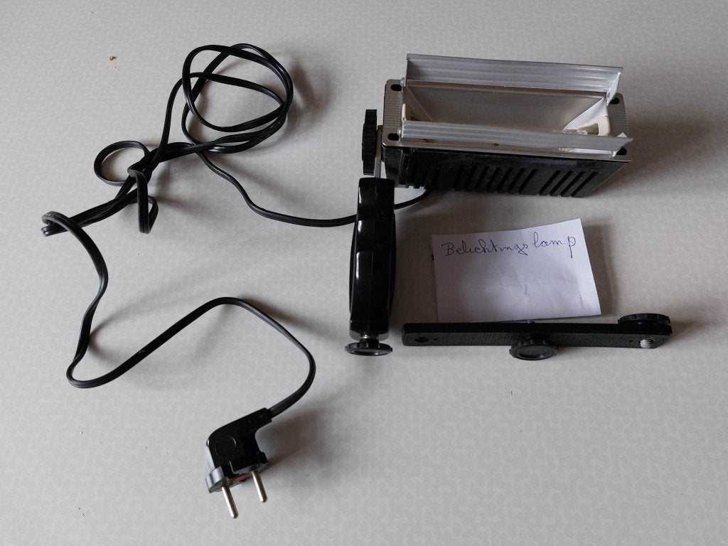 Belichtings lamp /Flitser, Ophalen