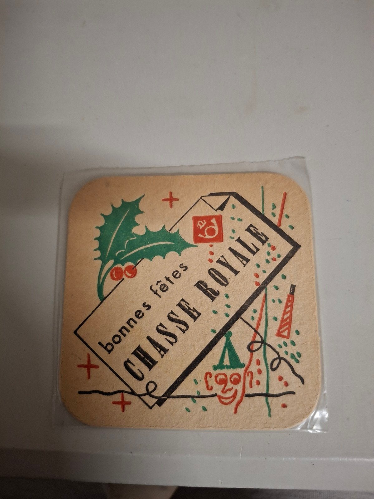 Ancien tapis à bière Chasse Royale, Enlèvement ou Envoi