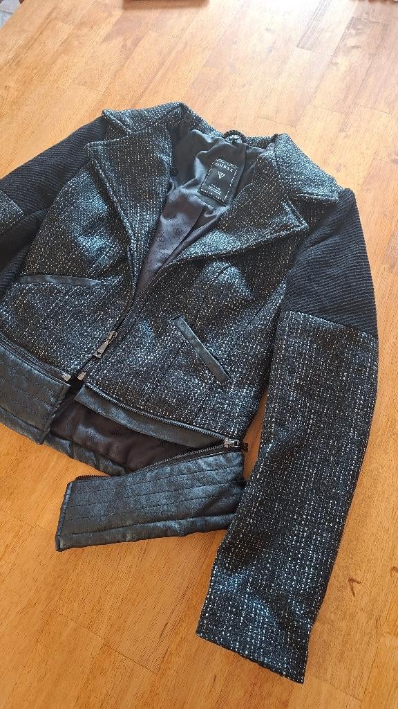 Damesjas Guess zwart grijs maat s. 15 euro, Ophalen, Guess, Zwart, Maat 36 (S)