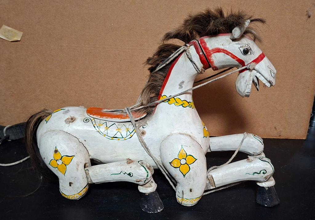 Houten paard marionet, Antiek en Kunst, Ophalen