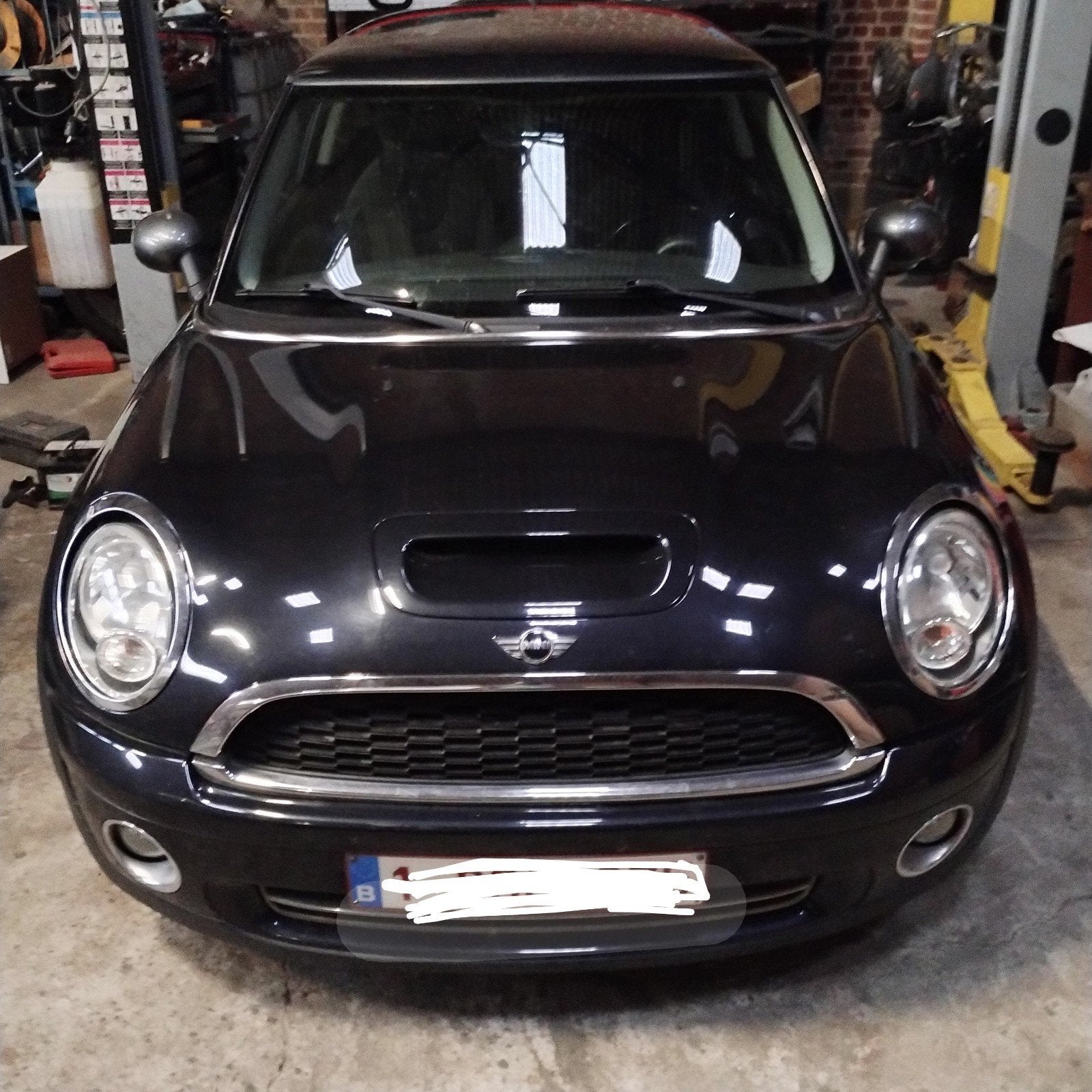 mini Cooper S 1400i bij 2008 ,70kw, Auto's, Mini, Voorwielaandrijving, 4 zetels, Stof, Zwart
