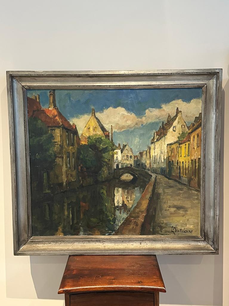 Schilderij Leo Mechelaere, Ophalen of Verzenden