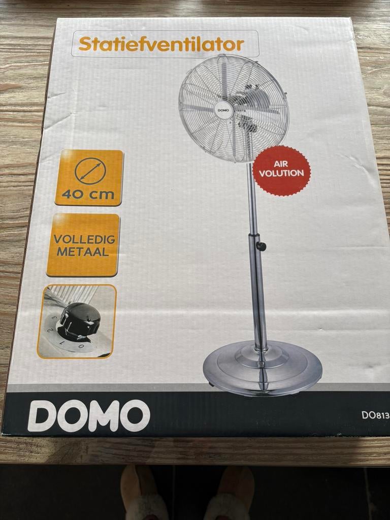 Domo statiefventilator, Electroménager, Ventilateurs, Enlèvement, Neuf, Ventilateur de trépied