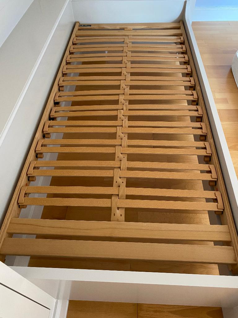 LATTENBODEM EN MATRAS TE KOOP, Ophalen, Gebruikt, Eenpersoons, Matras