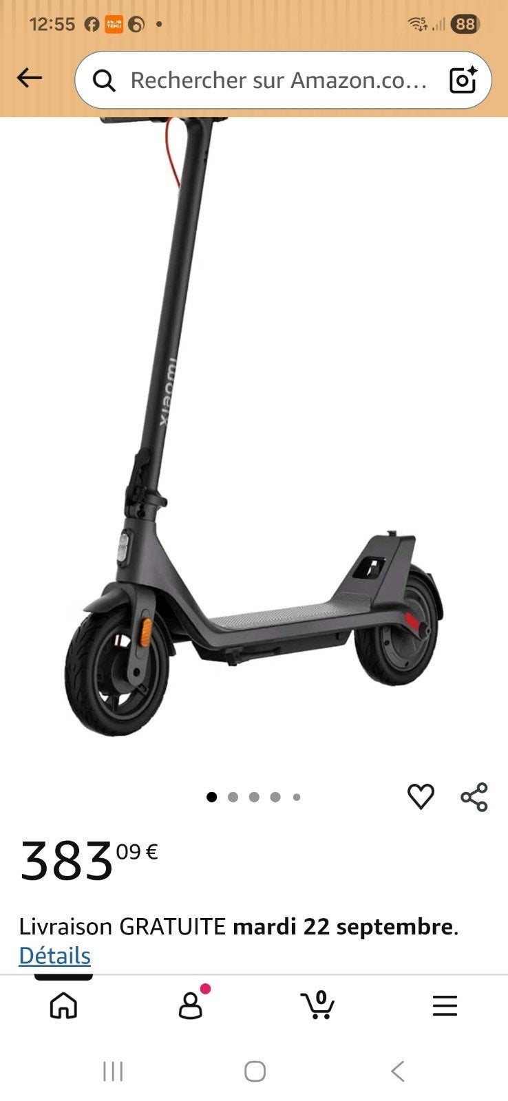 trotinette électric, Enlèvement
