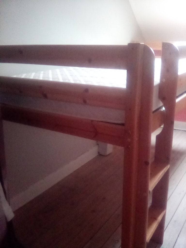 lit, Maison & Meubles, Chambre à coucher | Lits, Enlèvement, Utilisé, 200 cm, 90 cm