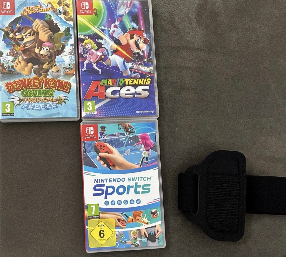 Nintendo switch spellen Donkey Kong, Mario tennis en sports, Consoles de jeu & Jeux vidéo, Enlèvement ou Envoi, Comme neuf