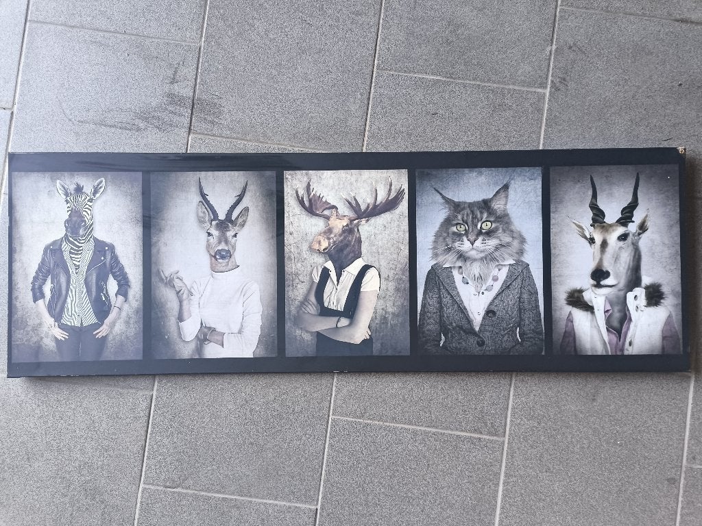 cadre sur bois, Ophalen, Gebruikt, 114 cm, Posterlijst