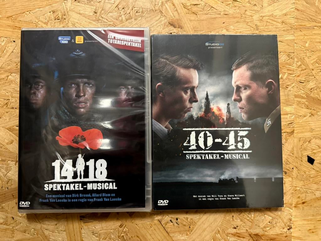 Studio 100 musicals 14-18 en 40-45 nieuw in folie, Ophalen of Verzenden, Zo goed als nieuw