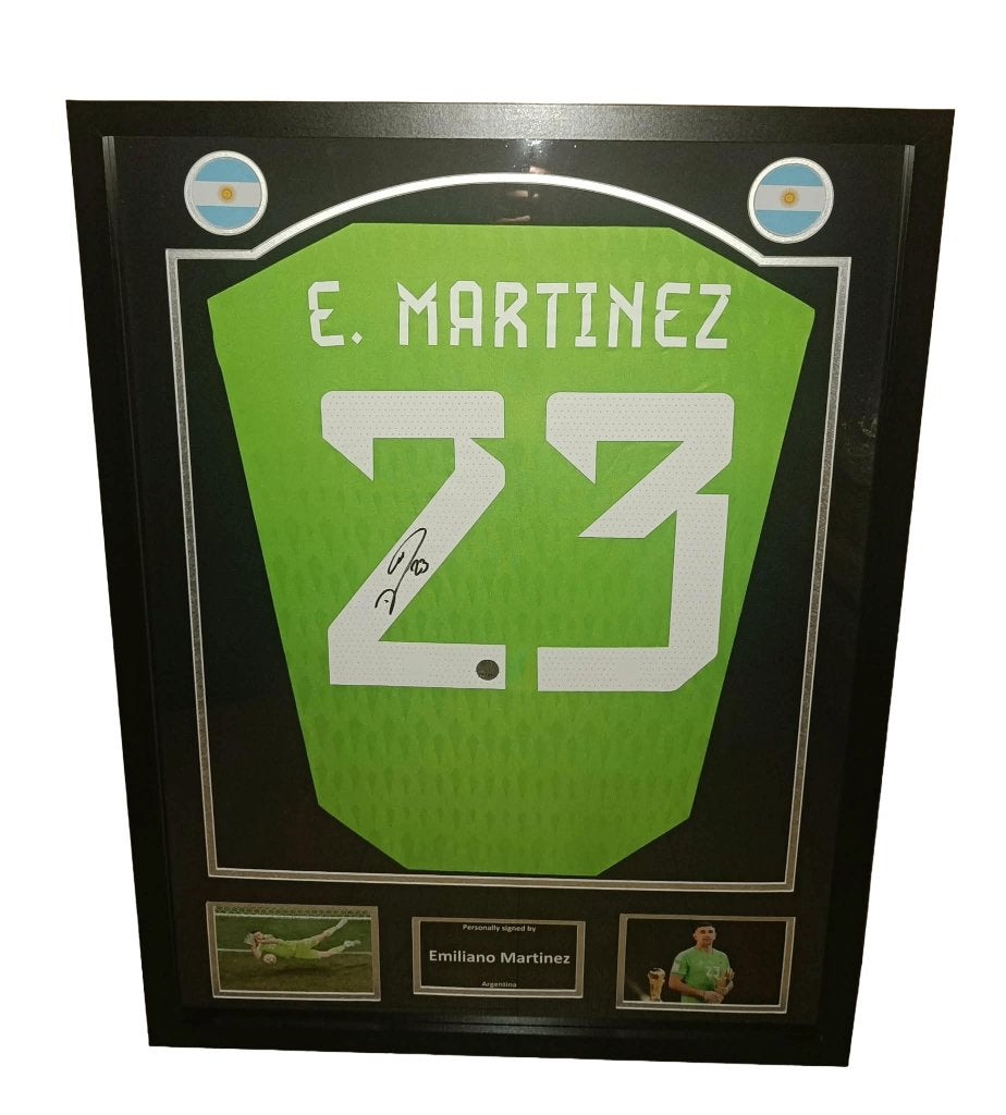 Gesigneerd shirt Martinez - Argentinië - met certificaat, Verzamelen, Verzenden, Nieuw, Shirt